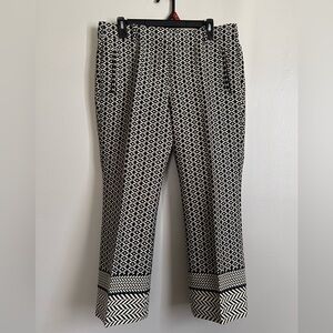 J. Crew Teddie Cropped Dress Pants in Paneled Geometric Jacquard Print 10